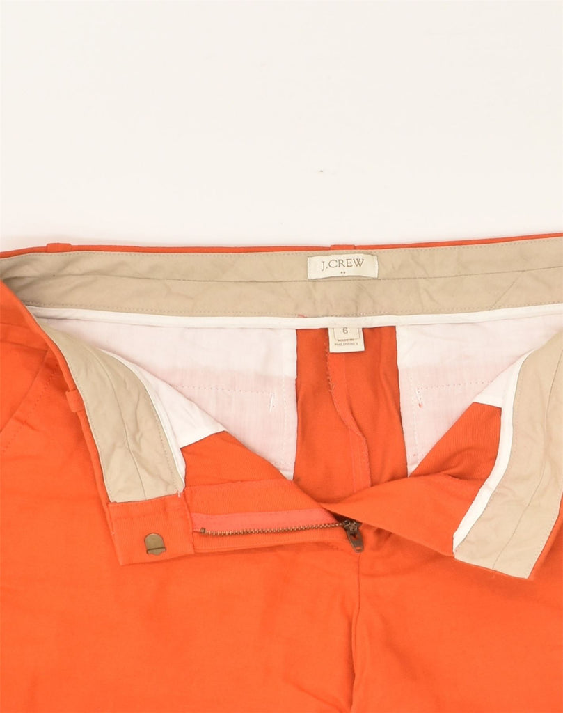 J. CREW Womens Chino Shorts US 6 Medium W32 Orange Cotton | Vintage J. Crew | Thrift | Second-Hand J. Crew | Used Clothing | Messina Hembry 