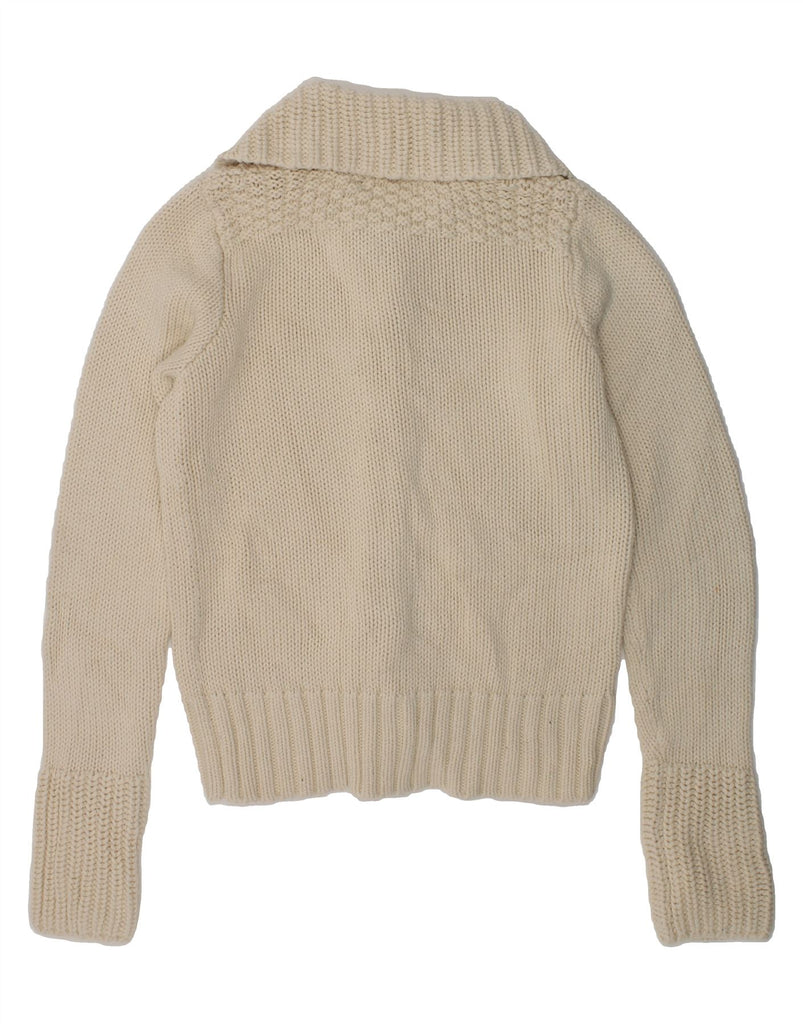 RALPH LAUREN Girls Cardigan Sweater 13-14 Years Medium Off White Cotton | Vintage Ralph Lauren | Thrift | Second-Hand Ralph Lauren | Used Clothing | Messina Hembry 