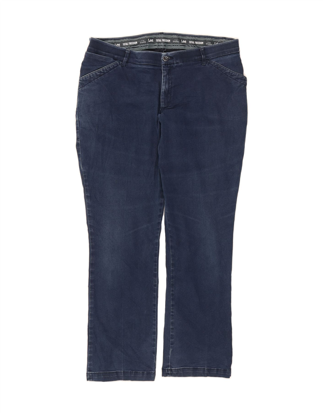 LEE Womens Straight Jeans US 18 2XL W36 L29 Blue Cotton Vintage Lee and Second-Hand Lee from Messina Hembry 
