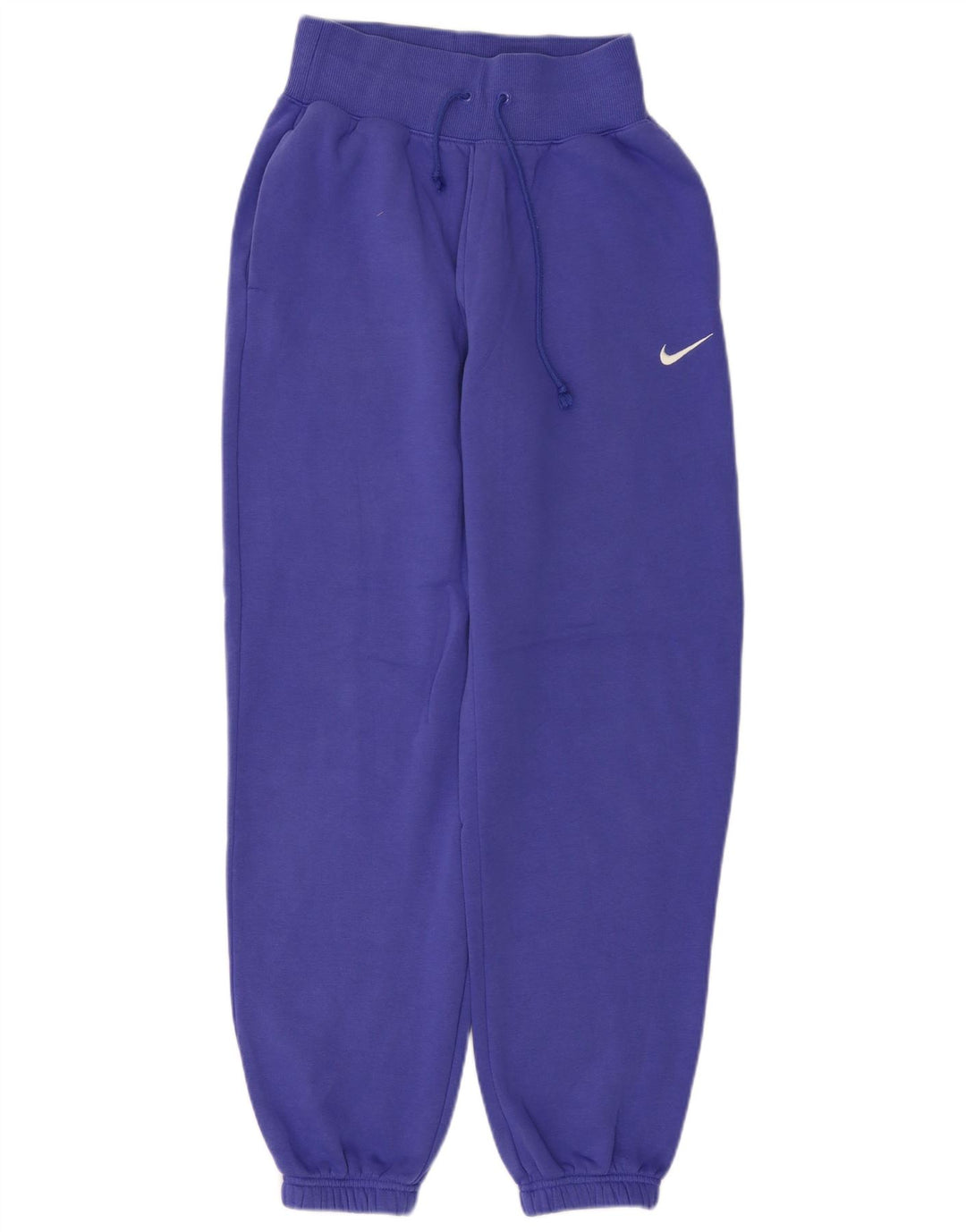 NIKE Womens Tracksuit Trousers Joggers UK 4 XS Blue Cotton