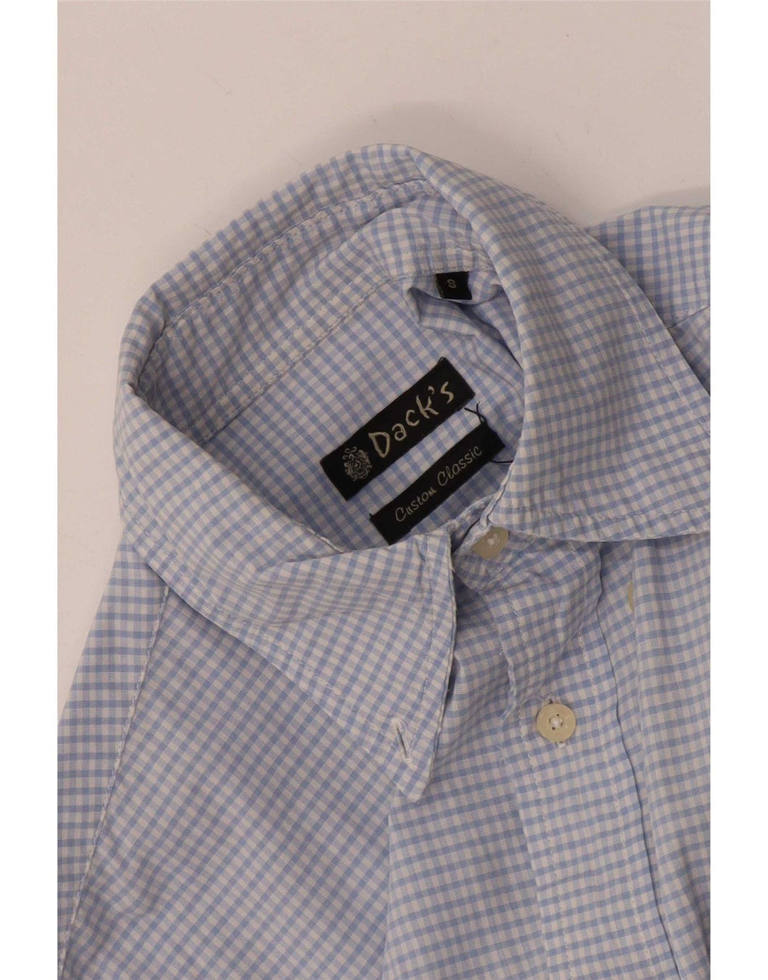 Dack's Mens Shirt Small Blue Gingham