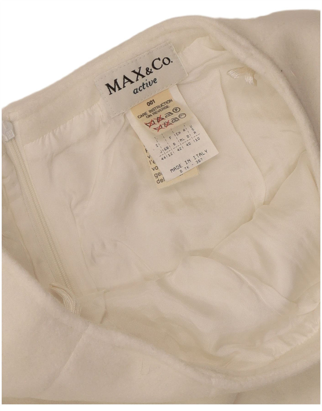 Max & Co. Womens Mini Skirt UK 12 Medium W26 White Polyester