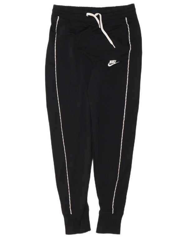 Nike Girls Tracksuit Trousers Joggers 13-14 Years XL Black Polyester