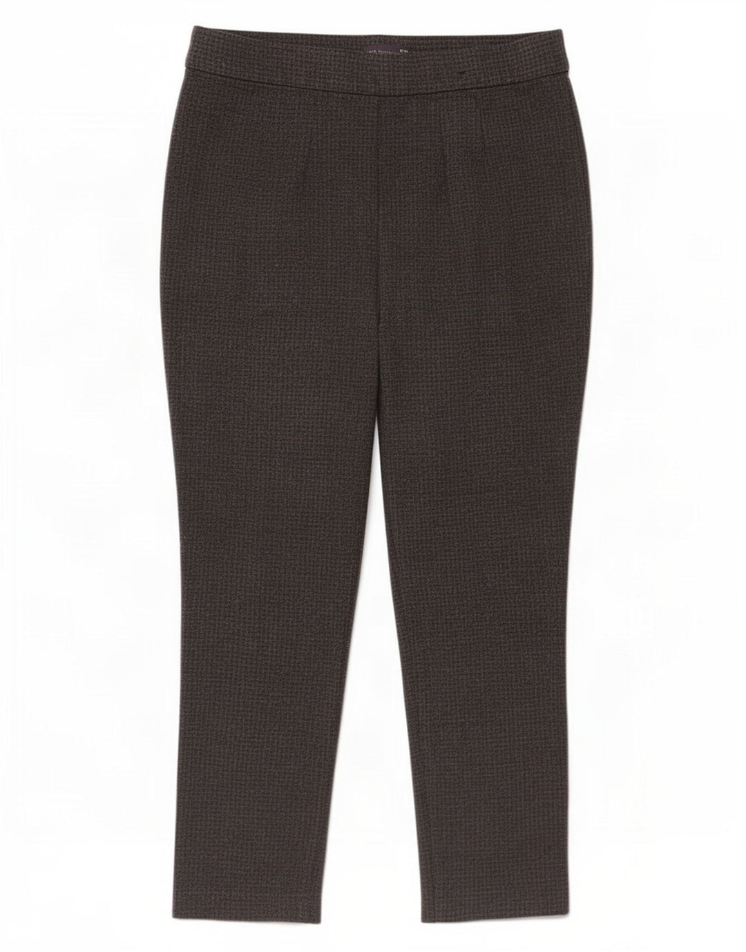 Marks & Spencer Womens Slim Trousers UK 16 Large W32 L27 Grey Houndstooth