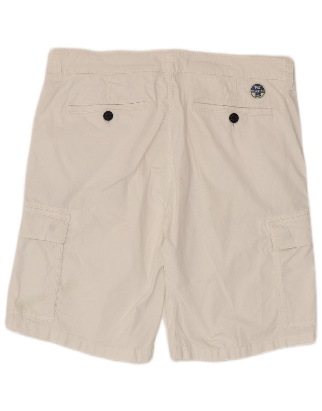 North Sails Mens Cargo Shorts W36 Large White Cotton