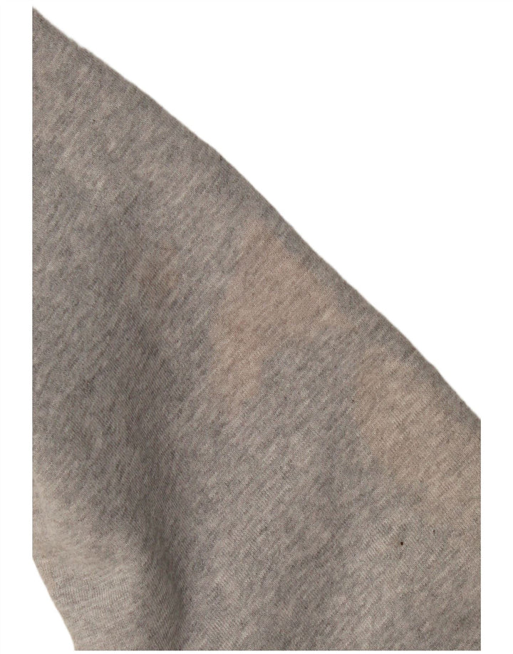 CREW CLOTHING Mens Zip Neck Sweatshirt Jumper XL Grey Cotton