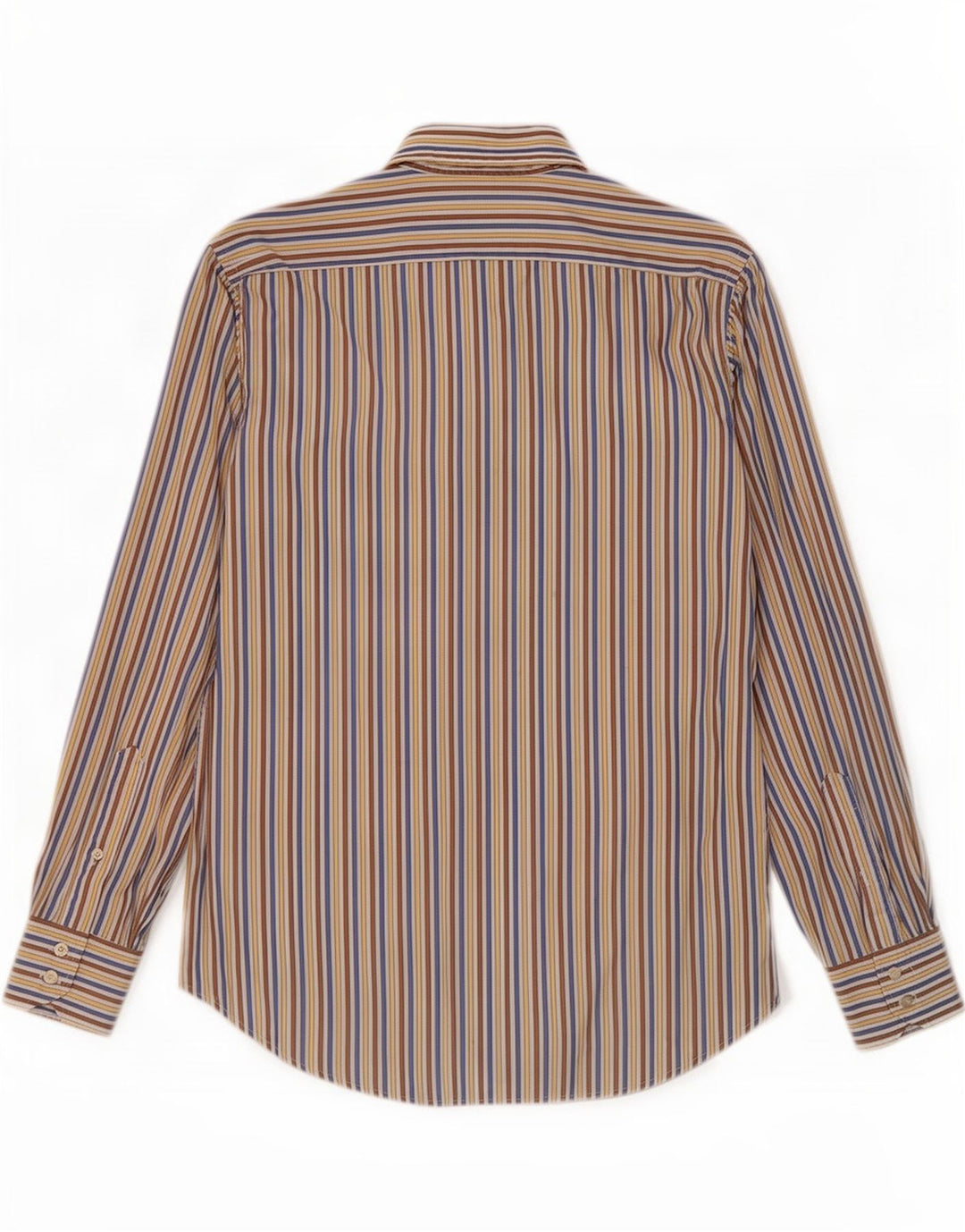 Brooksfield Mens Slim Fit Shirt Size 39 Medium Multicoloured Pinstripe