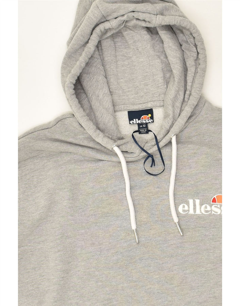 ELLESSE Womens Hoodie Jumper UK 12 Medium  Grey Cotton | Vintage Ellesse | Thrift | Second-Hand Ellesse | Used Clothing | Messina Hembry 