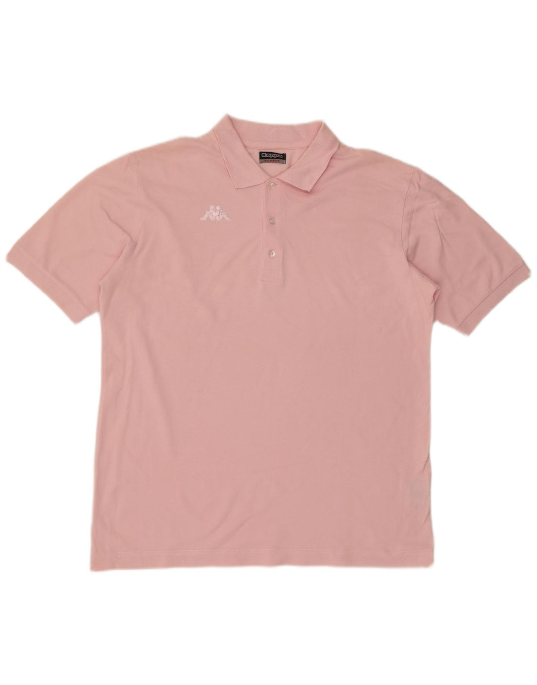 Kappa Mens Polo Shirt XL Pink Cotton