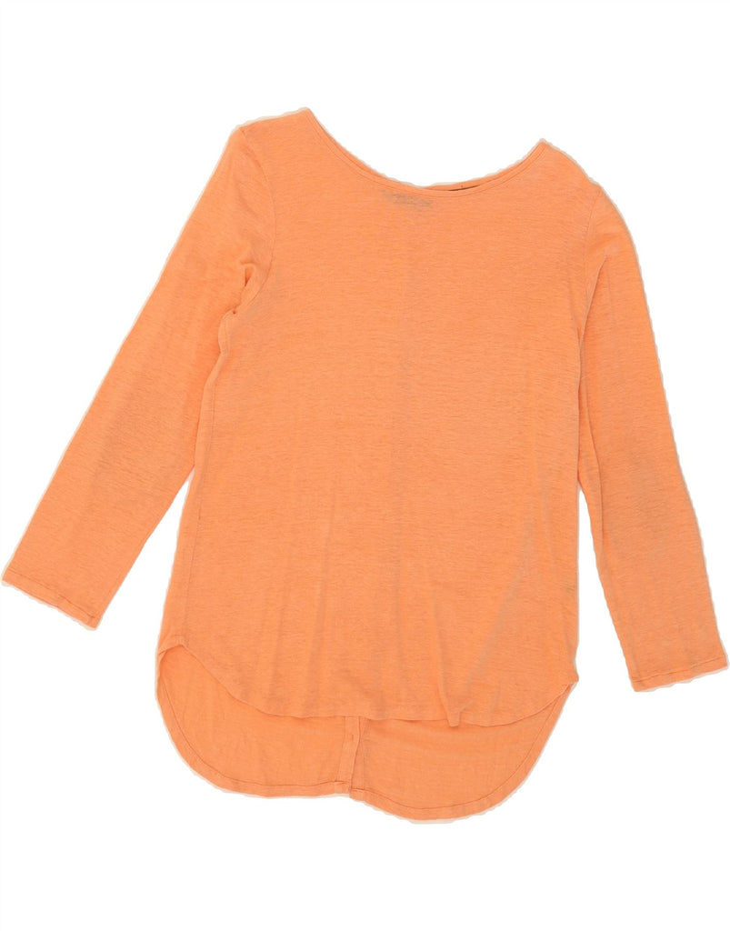 MASSIMO DUTTI Womens Cardigan Sweater UK 14 Medium Orange Vintage Massimo Dutti and Second-Hand Massimo Dutti from Messina Hembry 