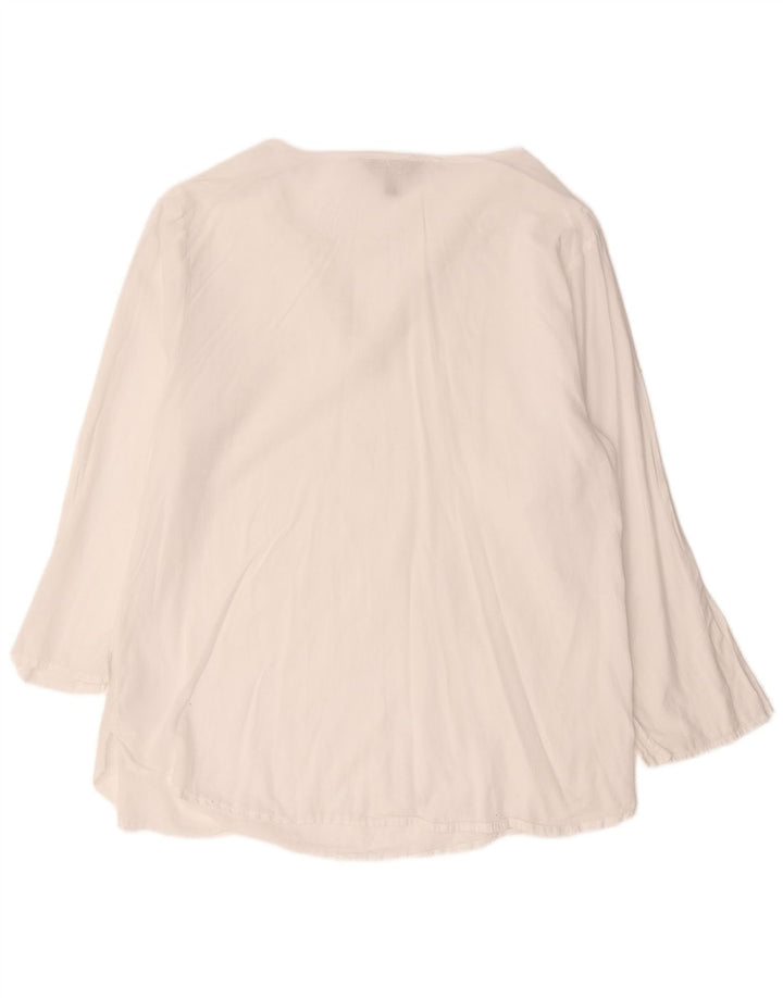 Mountain Warehouse Womens Pullover Shirt UK 18 XL White Cotton