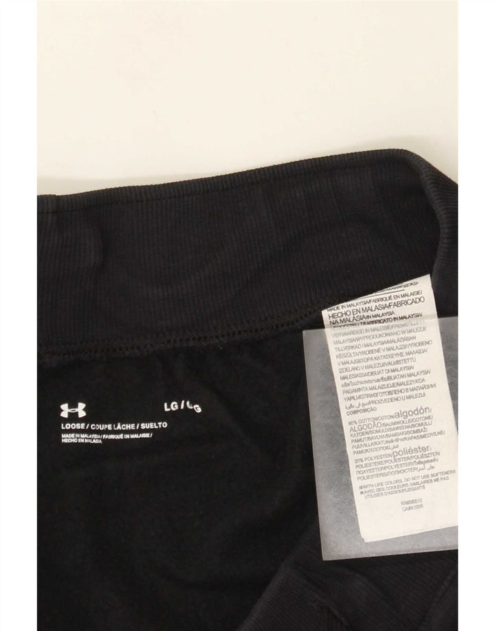 Under Armour Mens Sport Shorts Large Black Cotton