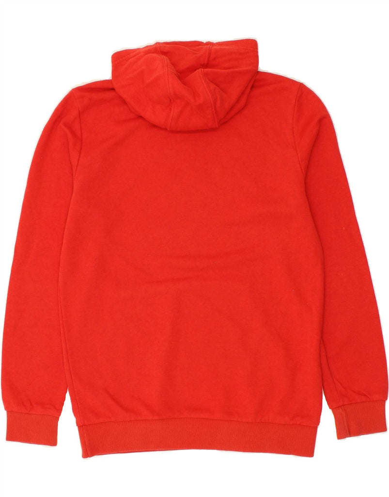 ADIDAS Boys Graphic Hoodie Jumper 13-14 Years Red Cotton Vintage Adidas and Second-Hand Adidas from Messina Hembry 