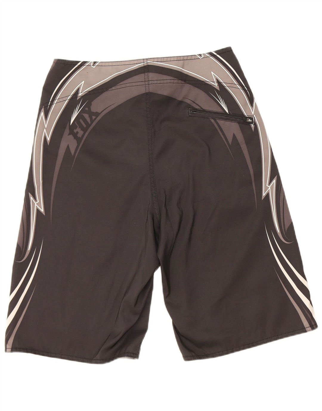 Fox Mens Graphic Swimming Shorts Medium Grey Colourblock Polyester