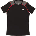 Under Armour Mens T-Shirt Top Small Black Colourblock Polyester