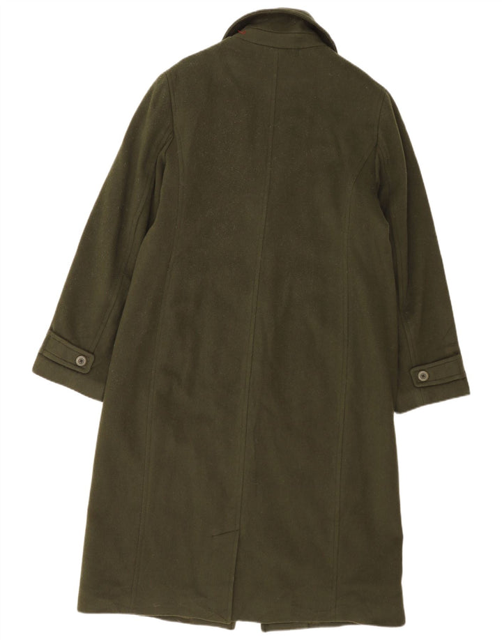 L.L.Bean Womens Overcoat US 14 XL Khaki Lambswool