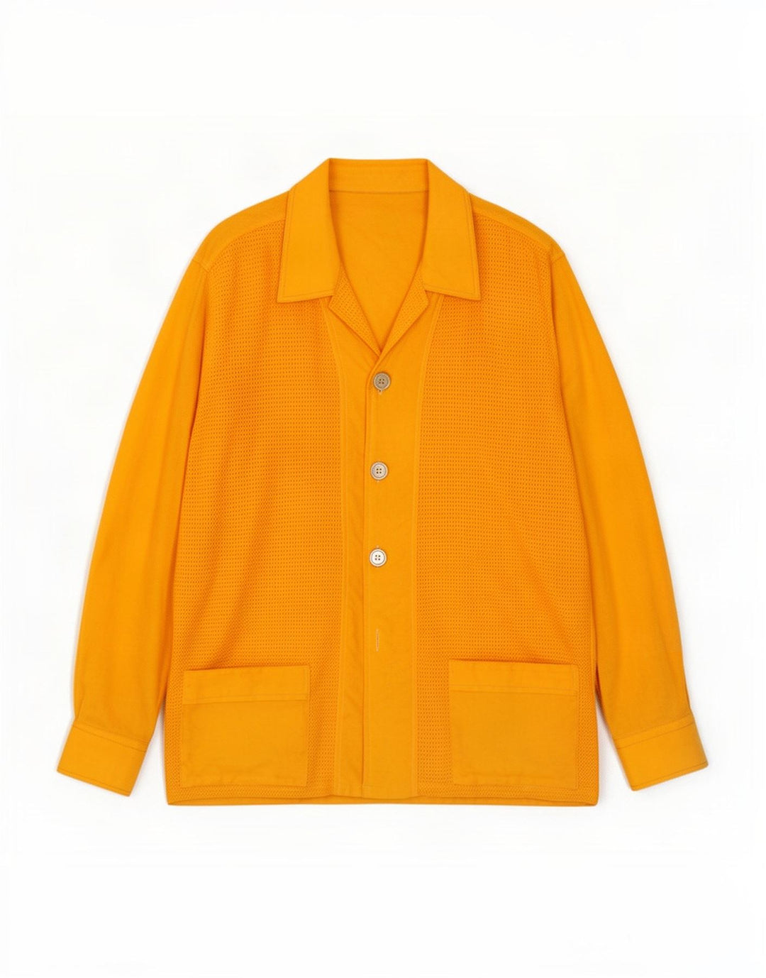 Vintage Mens Shirt Size 38 15 Medium Yellow