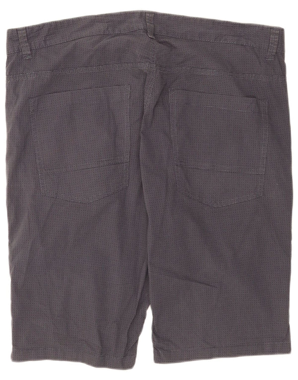 Tom Tailor Mens Jim Slim Fit Chino Shorts W36 Large Navy Blue Check Cotton