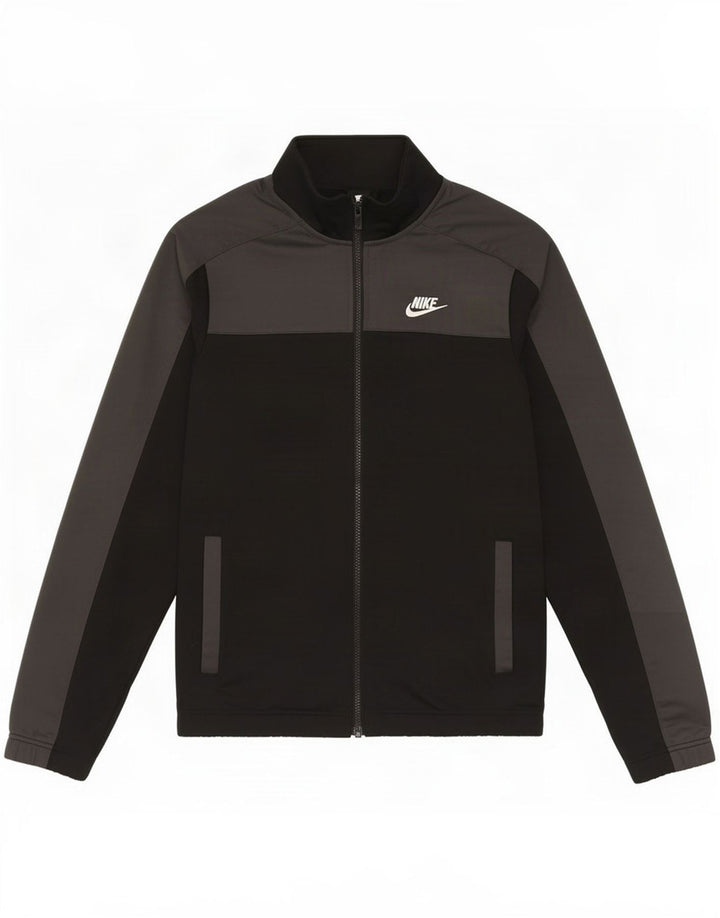 Nike Mens Tracksuit Top Jacket XS Black Colourblock