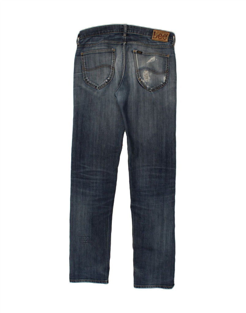 LEE Mens Daren Distressed Slim Jeans W33 L36 Blue Cotton Vintage Lee and Second-Hand Lee from Messina Hembry 