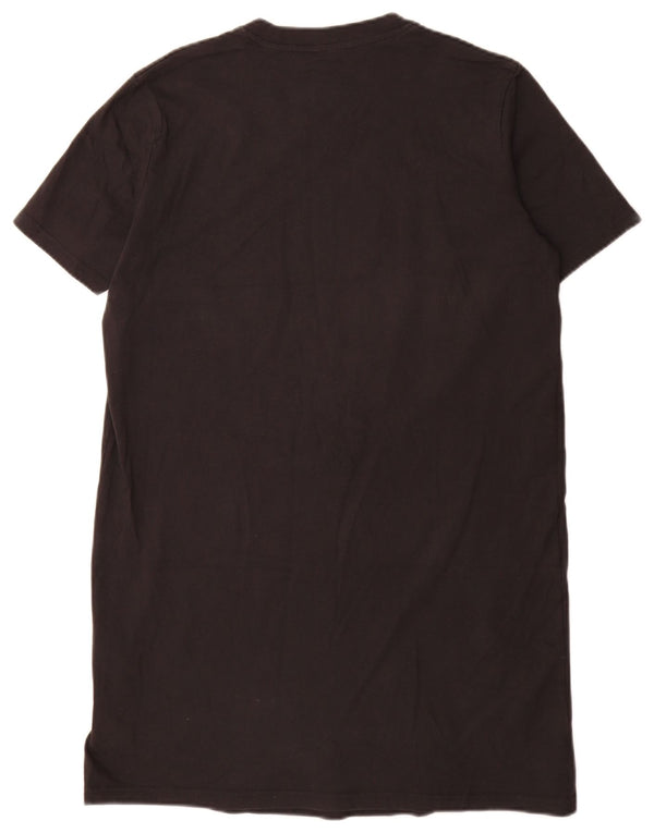 Adidas Womens Graphic T-Shirt Dress UK 12/14 Medium Black