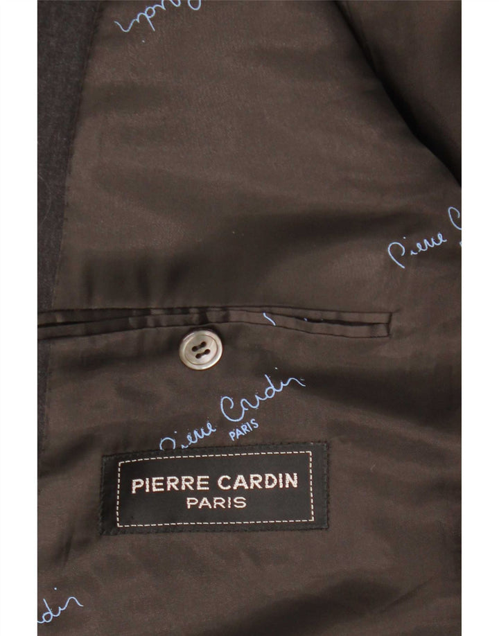 Pierre Cardin Mens Double Breasted Blazer Jacket UK 40 Large Grey