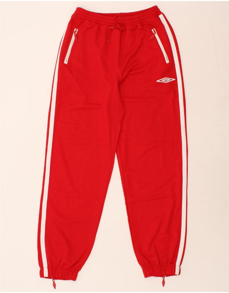 UMBRO Mens Tracksuit Trousers Joggers XL Red Polyester Vintage Umbro and Second-Hand Umbro from Messina Hembry 