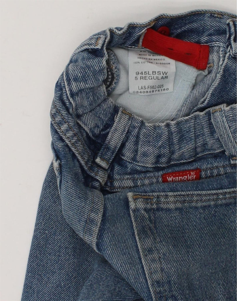 WRANGLER Girls Regular Straight Jeans 4-5 Years W20 L18 Blue Cotton | Vintage Wrangler | Thrift | Second-Hand Wrangler | Used Clothing | Messina Hembry 