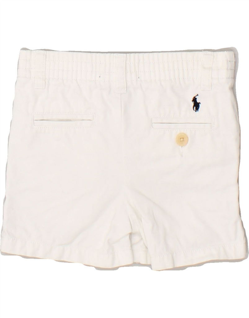 POLO RALPH LAUREN Baby Boys Chino Shorts 6-9 Months W20 White Cotton | Vintage Polo Ralph Lauren | Thrift | Second-Hand Polo Ralph Lauren | Used Clothing | Messina Hembry 