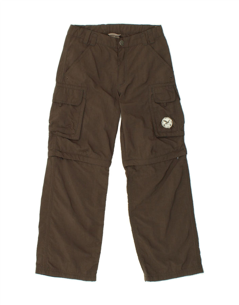 SALEWA Boys Straight Cargo Trousers 6-7 Years W22 L22 Brown Polyamide | Vintage SALEWA | Thrift | Second-Hand SALEWA | Used Clothing | Messina Hembry 