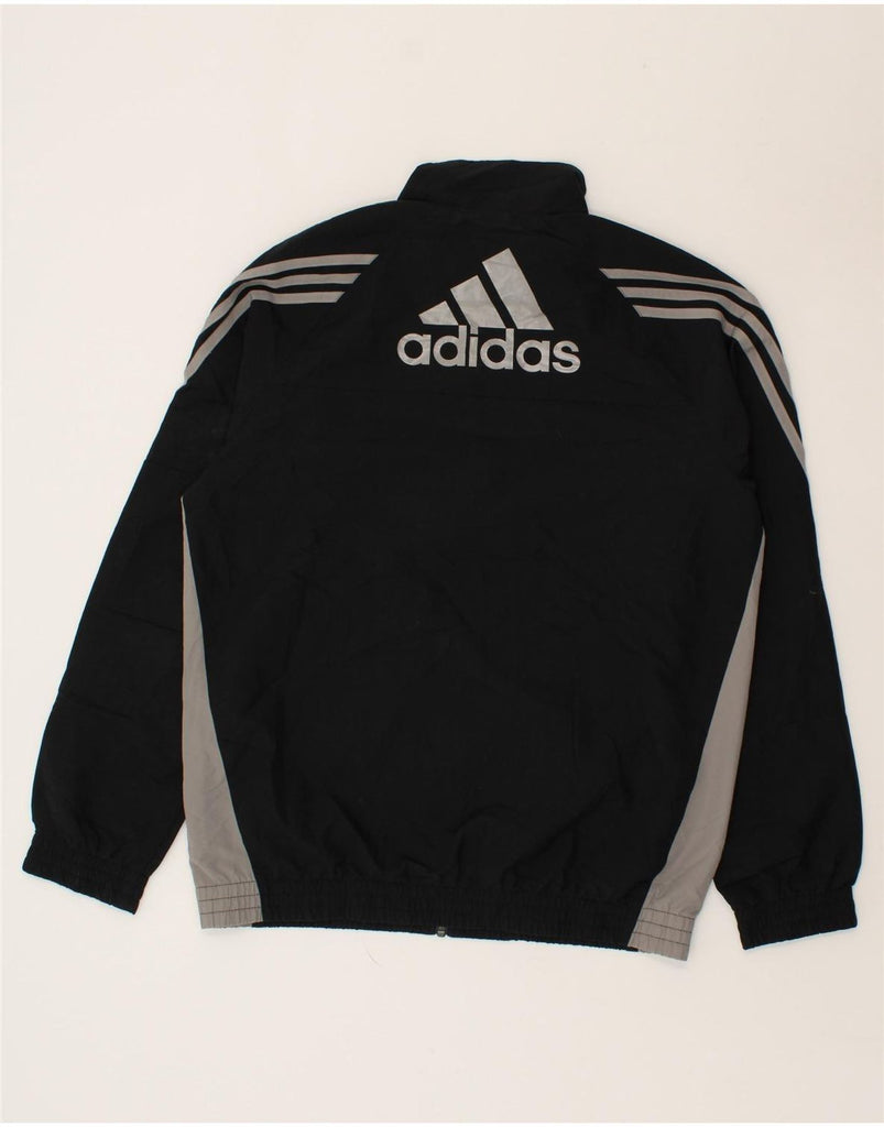 ADIDAS Mens Graphic Tracksuit Top Jacket UK 40/42 Medium Black Colourblock | Vintage Adidas | Thrift | Second-Hand Adidas | Used Clothing | Messina Hembry 