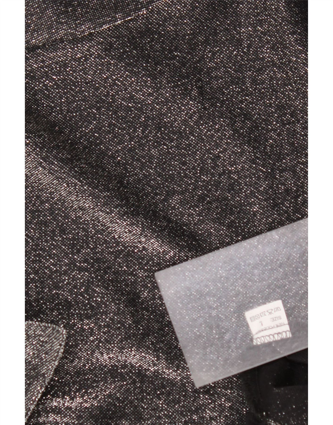 VINTAGE Womens Oversized Shirt Blouse UK 16 Large Black Flecked Polyester