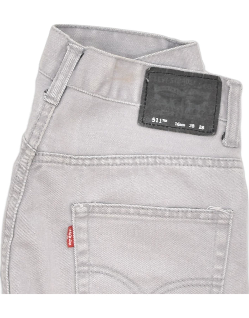 LEVI'S Girls 511 Slim Jeans 15-16 Years W28 L28 Grey Cotton Classic | Vintage | Thrift | Second-Hand | Used Clothing | Messina Hembry 