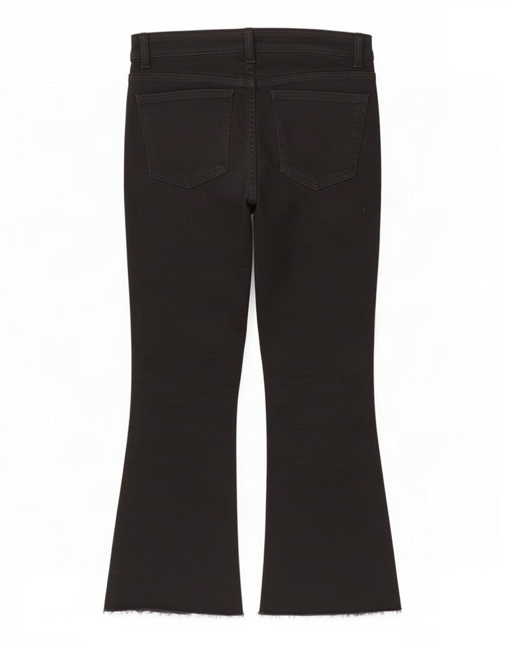 Zara Womens Crop Bootcut Jeans EU 40 Medium W30 L25 Black