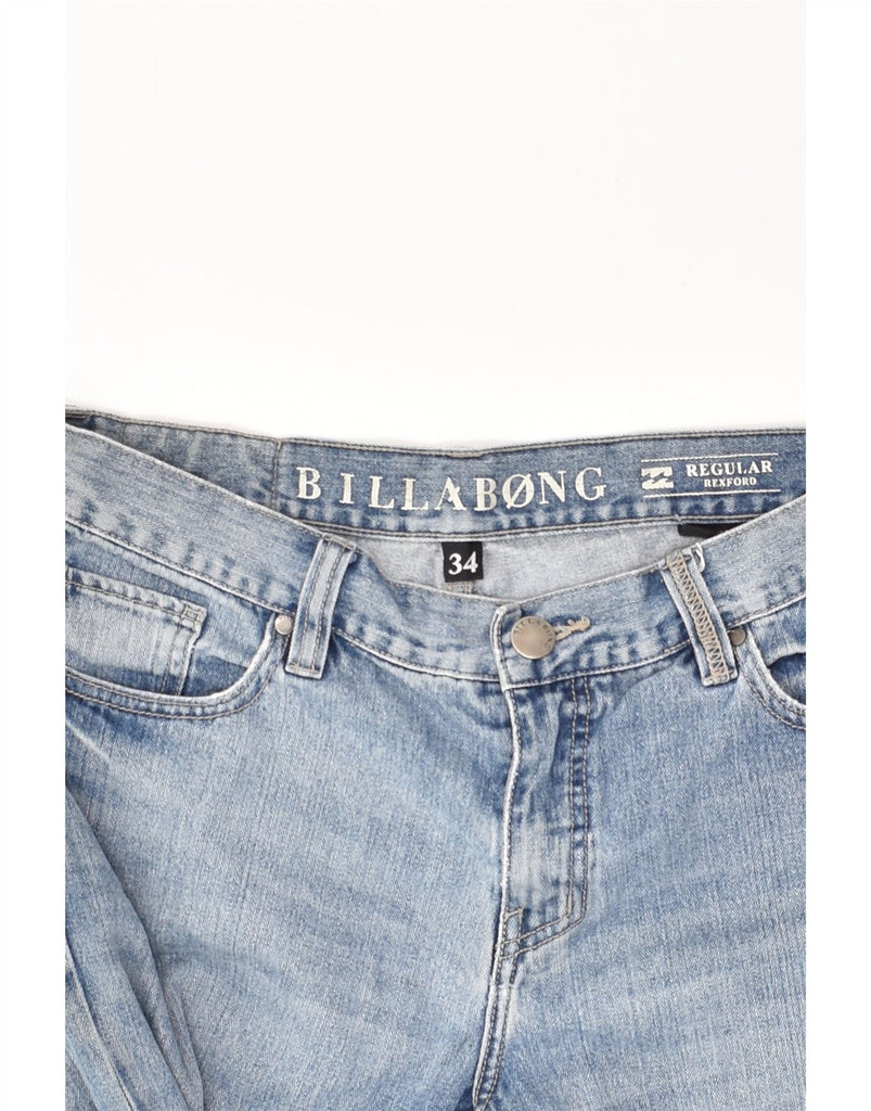 BILLABONG Mens Regular Straight Jeans W34 L32 Blue Cotton | Vintage Billabong | Thrift | Second-Hand Billabong | Used Clothing | Messina Hembry 