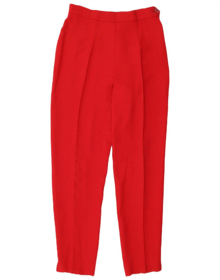 Moschino Womens Cheap and Chic Suit Trousers UK 12 Medium W28 L31 Red