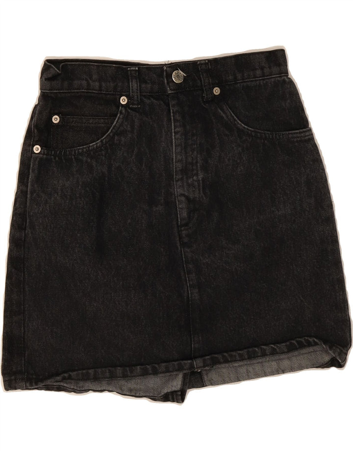METROPOLITAN Womens Denim Skirt W29 Medium  Black Cotton Vintage Metropolitan and Second-Hand Metropolitan from Messina Hembry 