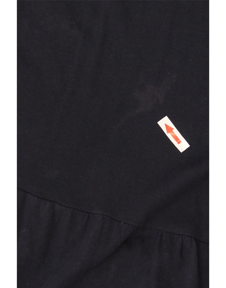 Marks & Spencer Womens Regular Maxi Dress UK 14 Medium Navy Blue Cotton