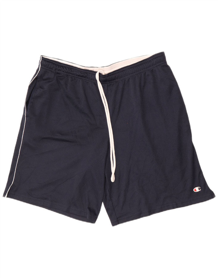 Champion Mens Sport Shorts Large  Navy Blue