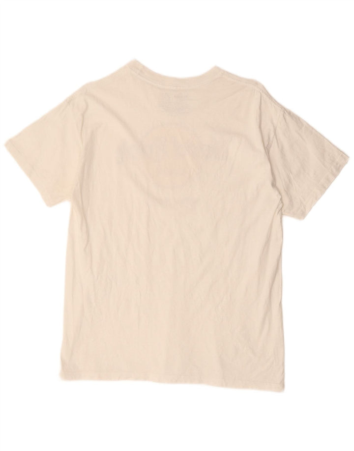 HARD ROCK CAFE Womens Graphic T-Shirt Top UK 14 Medium White Cotton