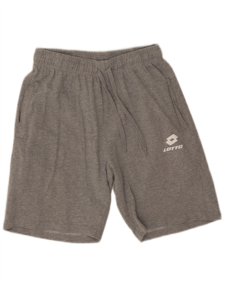 Lotto Mens Sport Shorts Large  Grey Flecked Cotton