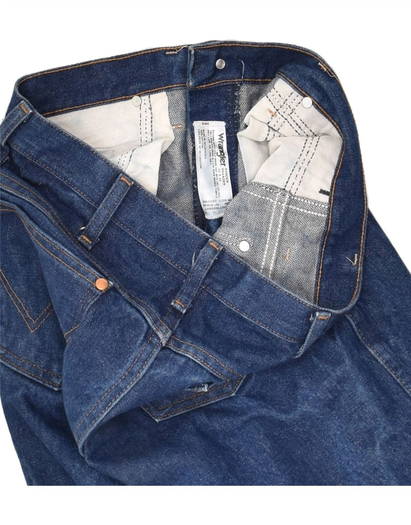 WRANGLER Mens Straight Jeans W32 L34  Blue Cotton | Vintage Wrangler | Thrift | Second-Hand Wrangler | Used Clothing | Messina Hembry 