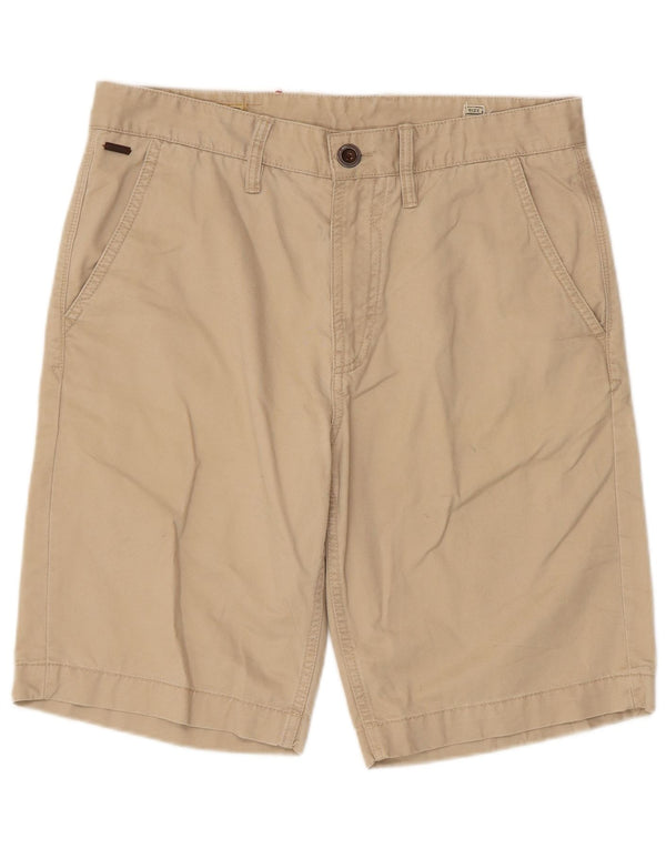 Guess Mens Chino Shorts W31 Medium Beige Cotton