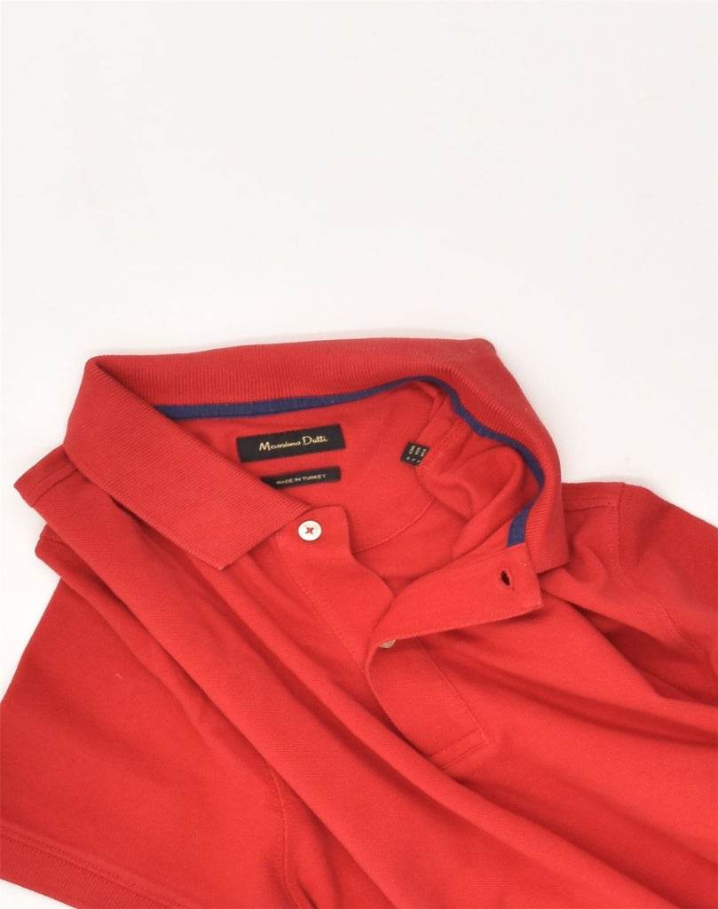 MASSIMO DUTTI Mens Polo Shirt Large Red Cotton | Vintage Massimo Dutti | Thrift | Second-Hand Massimo Dutti | Used Clothing | Messina Hembry 