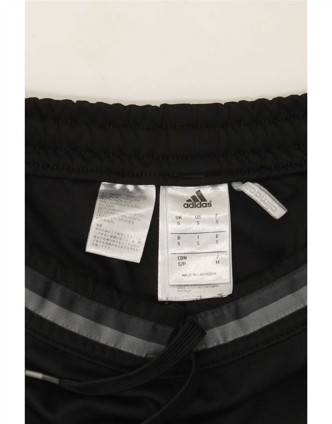 Adidas Mens Climacool Graphic Tracksuit Trousers Small Black Polyester