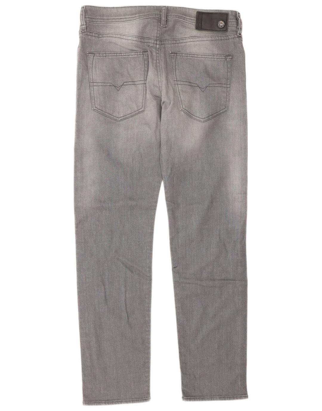 Diesel Mens Straight Jeans W30 L30 Grey Cotton