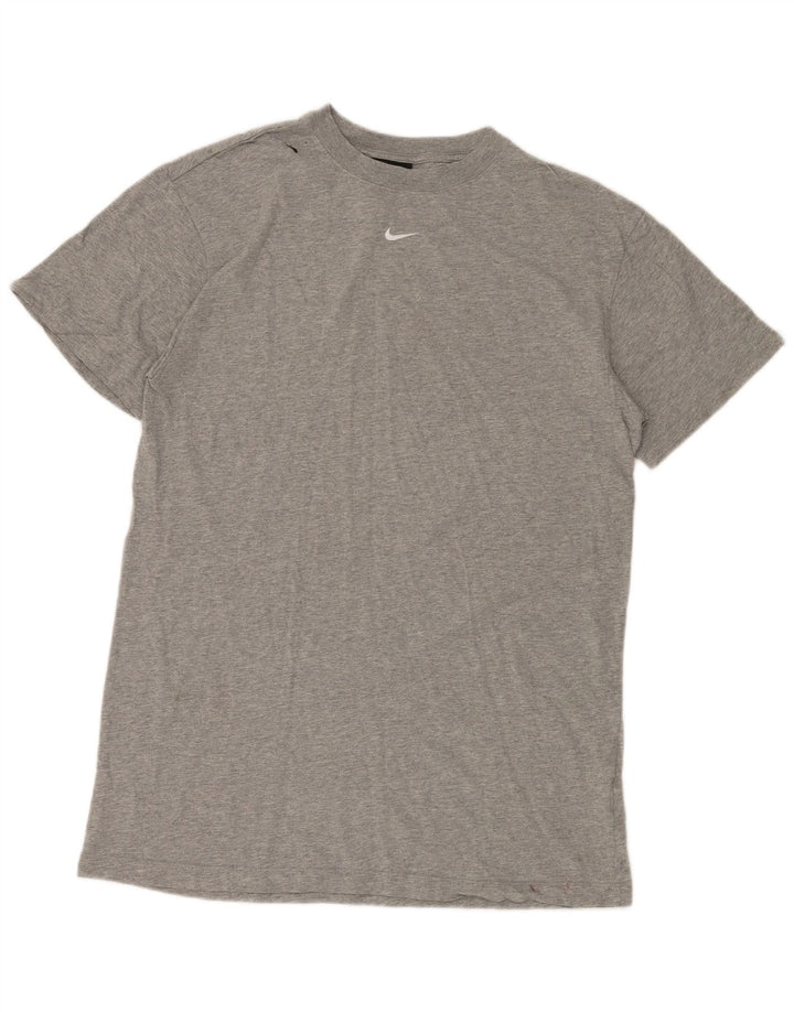 NIKE Mens T-Shirt Top Medium Grey Cotton