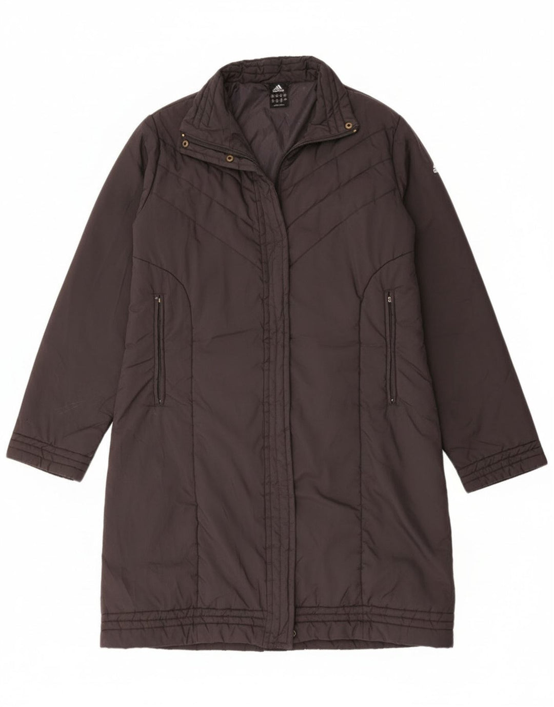 Adidas Womens Padded Coat UK 16 Large Grey Polyamide