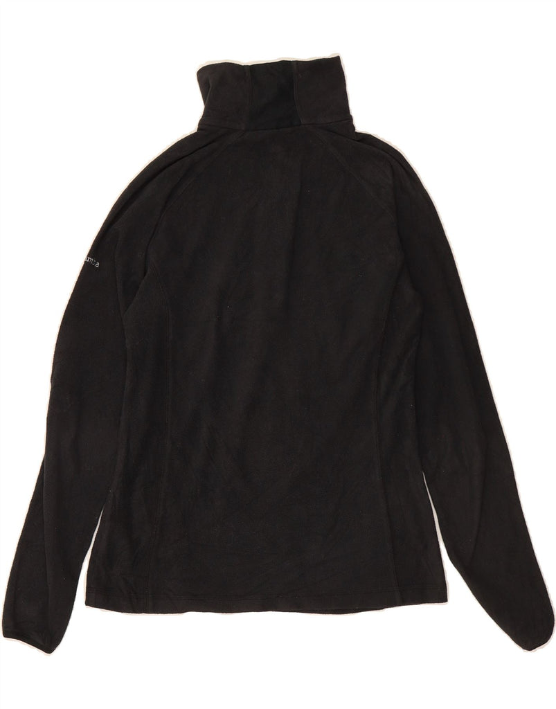 COLUMBIA Womens Zip Neck Fleece Jumper UK 6 XS Black Polyester Vintage Columbia and Second-Hand Columbia from Messina Hembry 