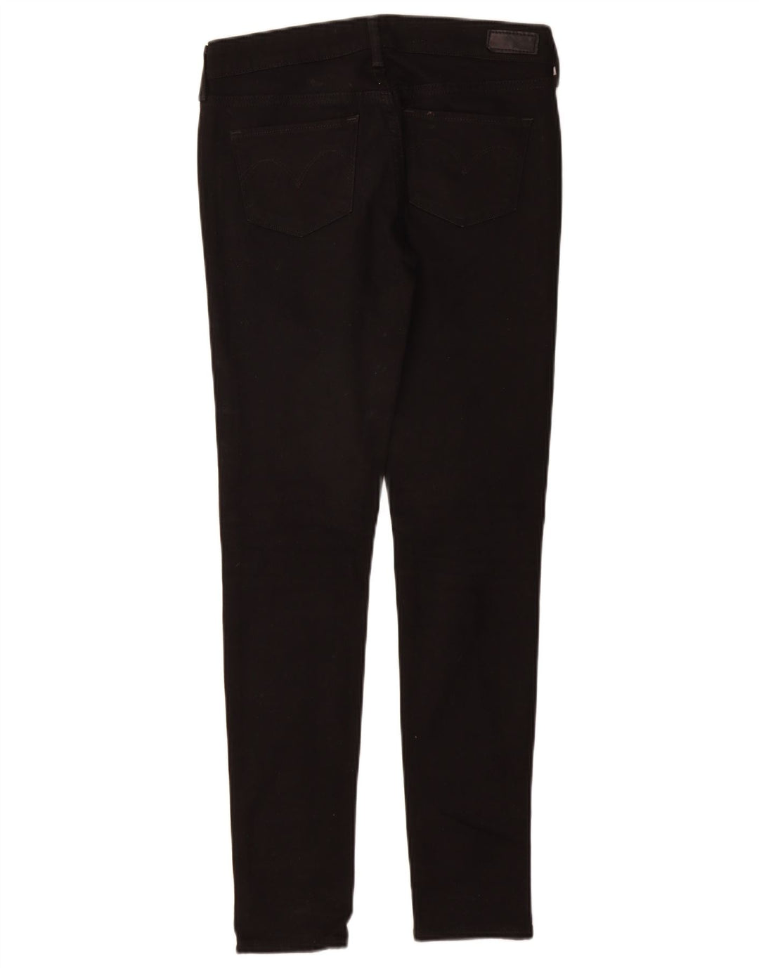 LEVI'S Womens Slight Curve Modern Rise Skinny Jeans W25 L30 Black Cotton